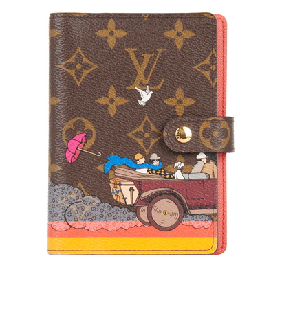 Louis Vuitton Evasion Small Ring Agenda, front view